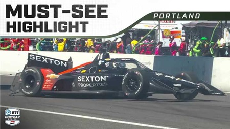 thumbnail for Santino Ferrucci Spins, Crashes Hard