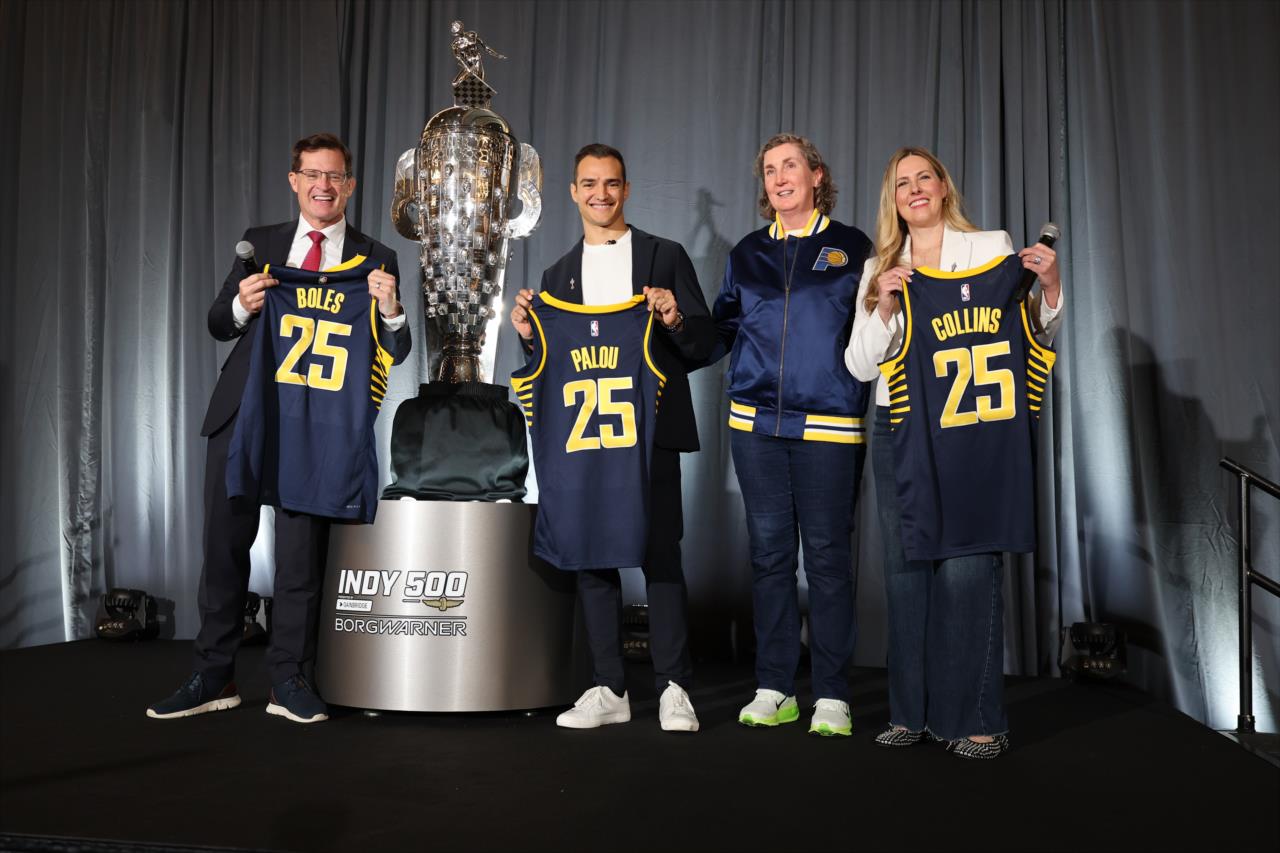 Alex Palou's Likeness Unveiled on Borg-Warner Trophy - Photo by: Chris Owens -- Photo by: Chris Owens