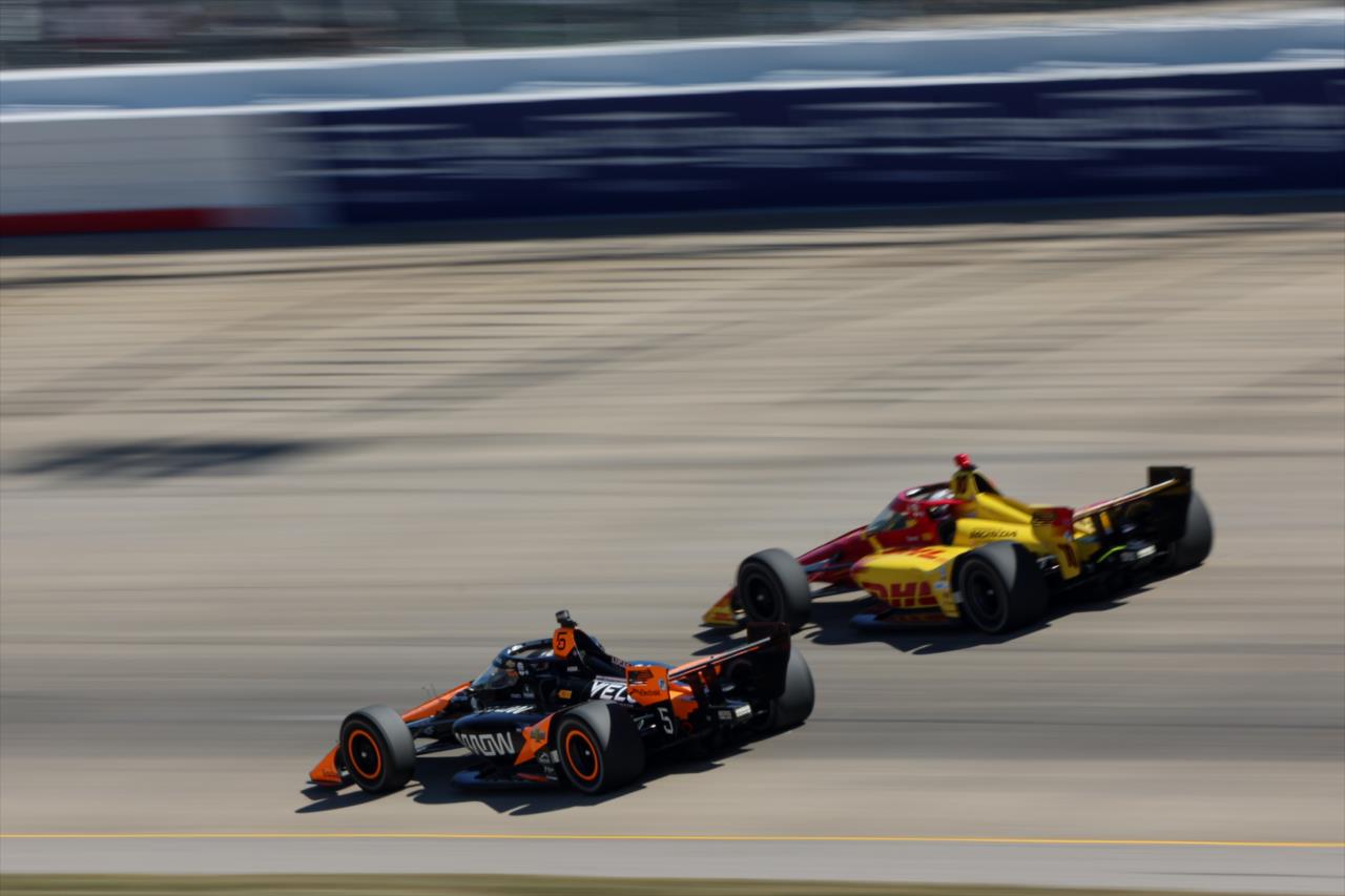 Pato O'Ward and Alex Palou - Borchetta Bourbon Music City Grand Prix - By: Joe Skibinski -- Photo by: Joe Skibinski