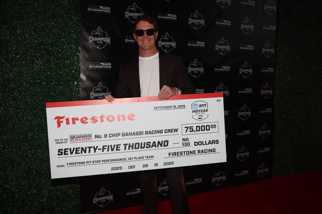 Scott Dixon - Victory Lap Celebration - By: Joe Skibinski -- Photo by: Joe Skibinski