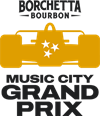 Logo for the Borchetta Bourbon Music City Grand Prix